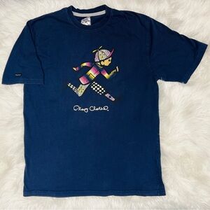 Vintage PLAY CLOTHS T-Shirt - CLIPSE - Navy w/ Multicolor See Jack Run Graphics